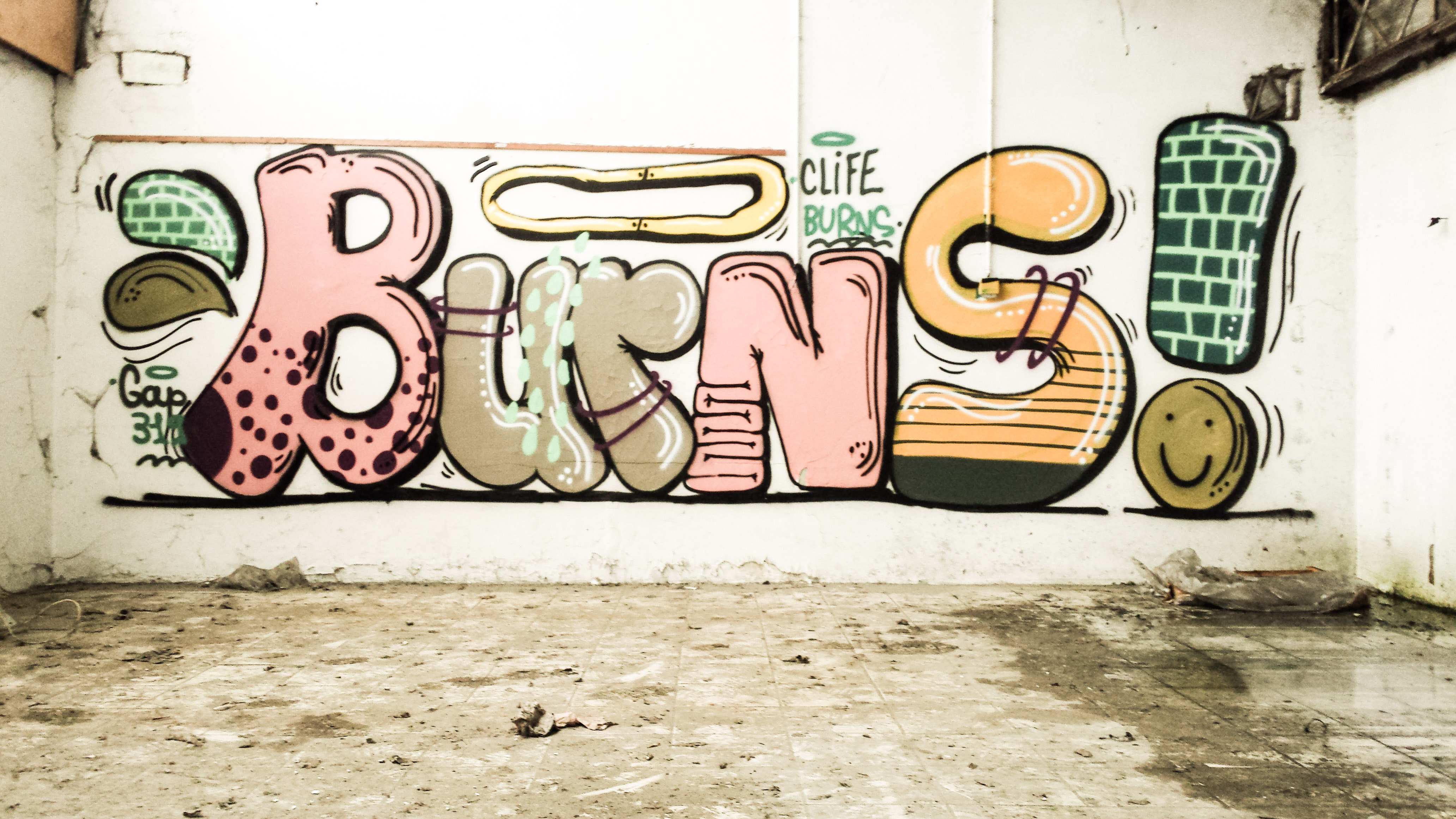 Graffiti artiste Clife Burns