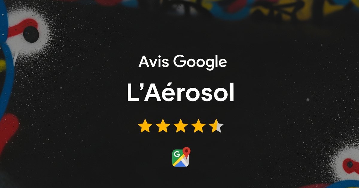 Avis Google L'Aérosol Paris — Témoignages visiteurs