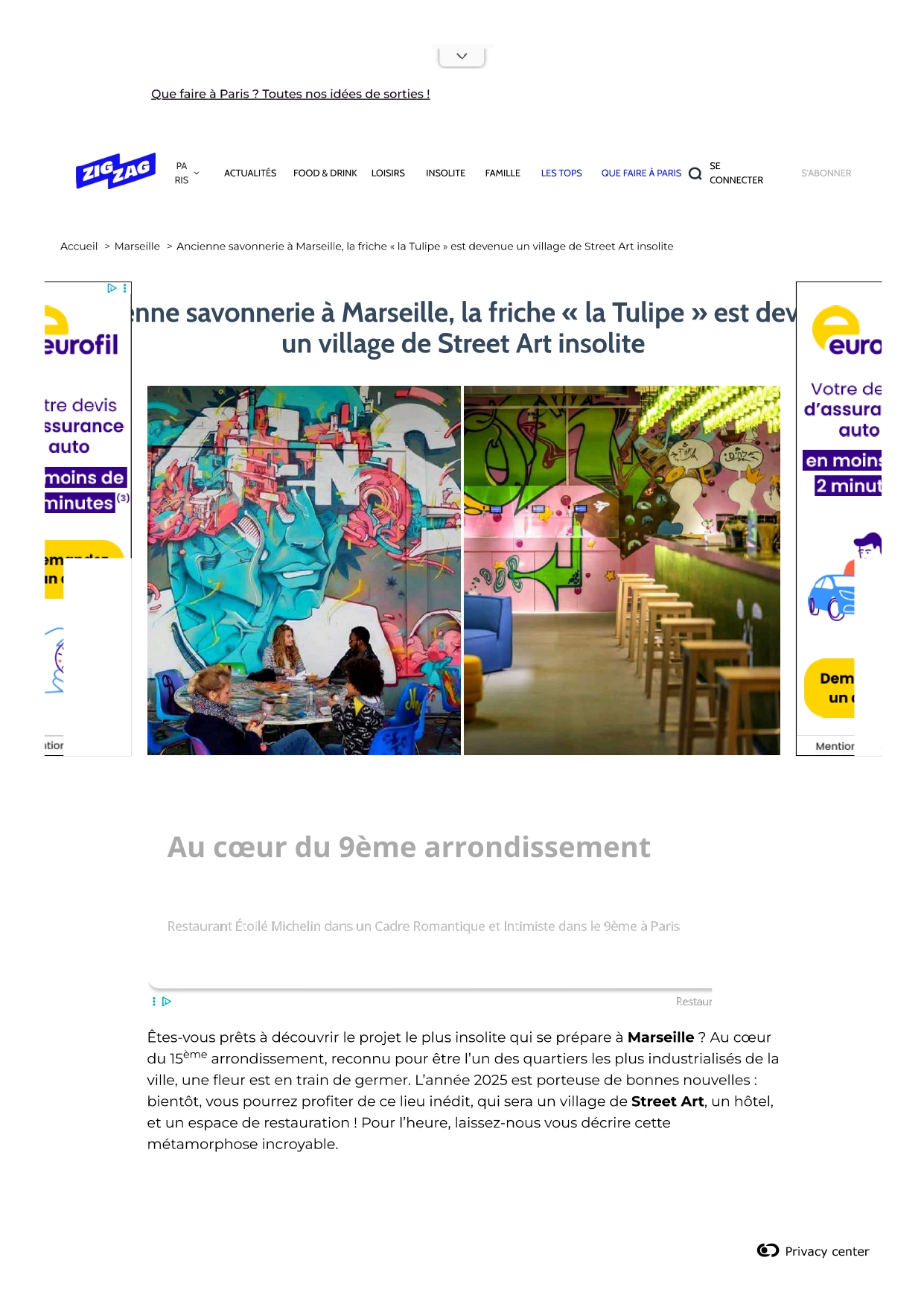 Ancienne savonnerie à Marseille, la friche « la Tulipe » est devenue un village de Street Art insolite (Paris ZigZag) – 9 décembre 2024